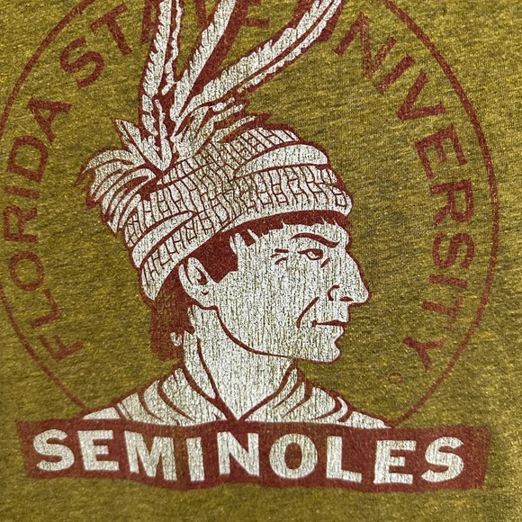 Original Retro Brand Olive Gold Seminoles Tee - Picture 2 of 4